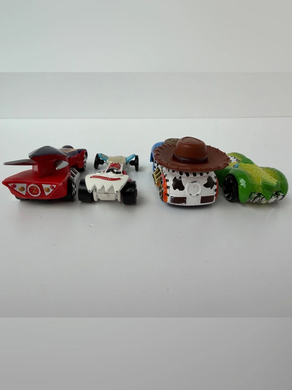 Toy Story Diecast Hot Wheels‎ Loose Lot Of 4 - Woody Rex Forky Zurg